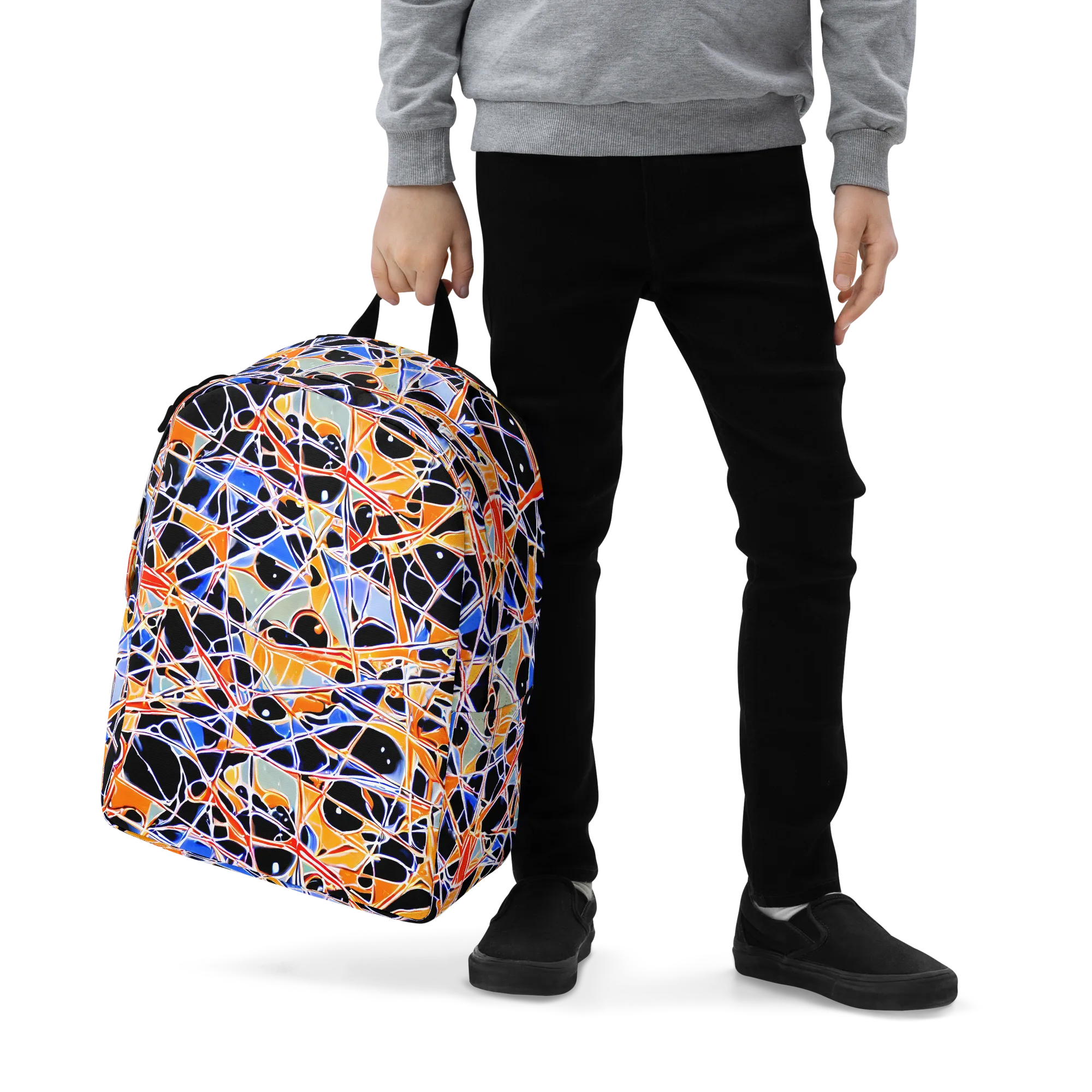 Static Eclipse on Minimalist Backpack — Zoomed-in