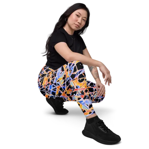 Static Eclipse on a Leggings with Pockets