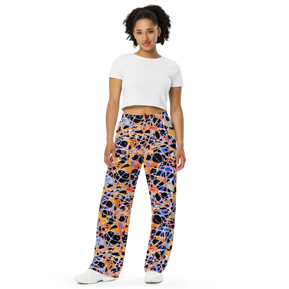 Static Eclipse on Wide-Leg Pants — Front