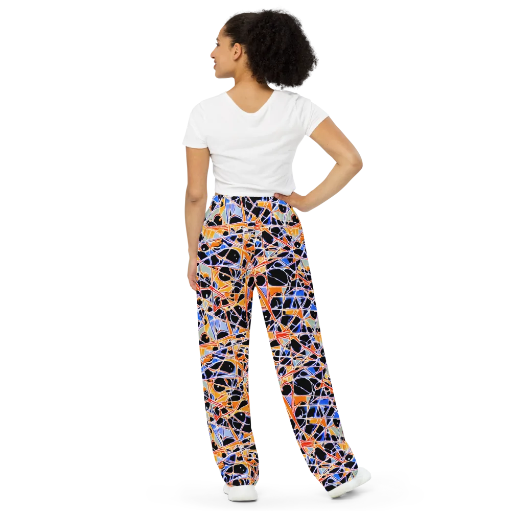 Static Eclipse on Wide-Leg Pants — Back