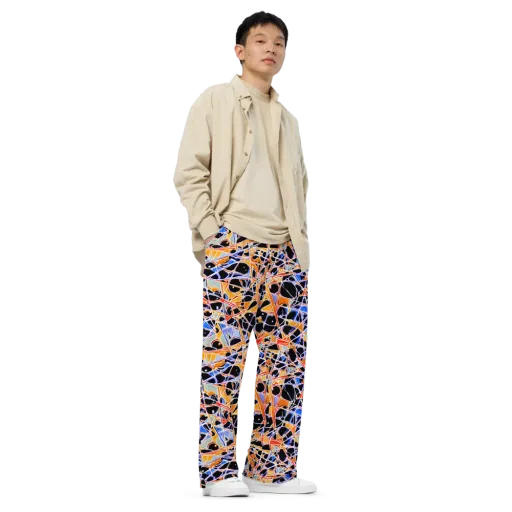Static Eclipse on a Wide-Leg Pants