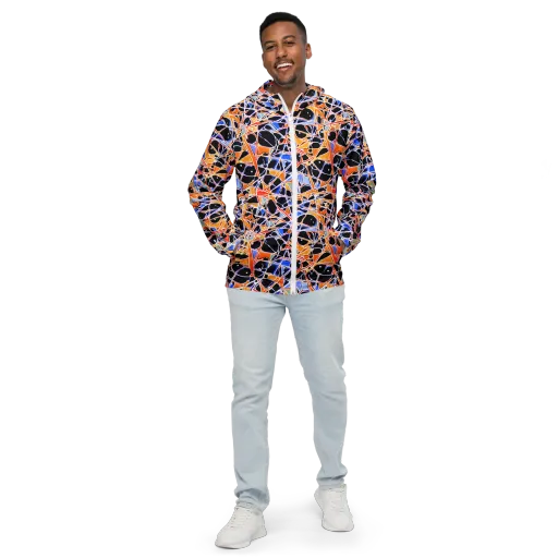 Static Eclipse on a Men's Windbreaker