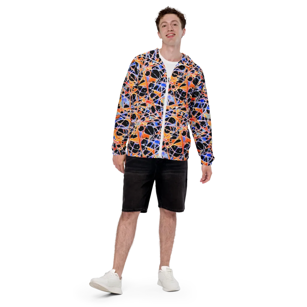 Static Eclipse on Men's Windbreaker — Front