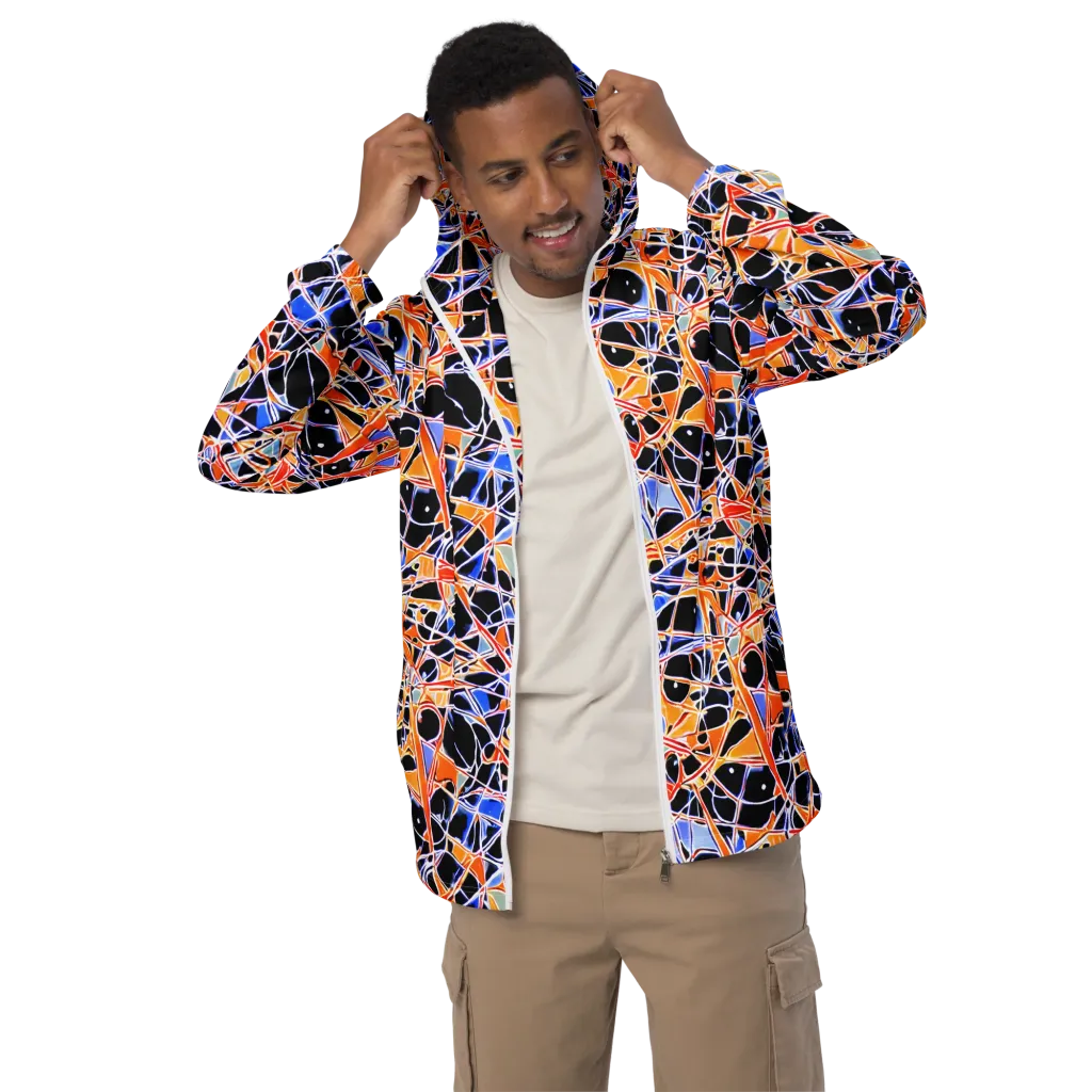 Static Eclipse on Men's Windbreaker — Front
