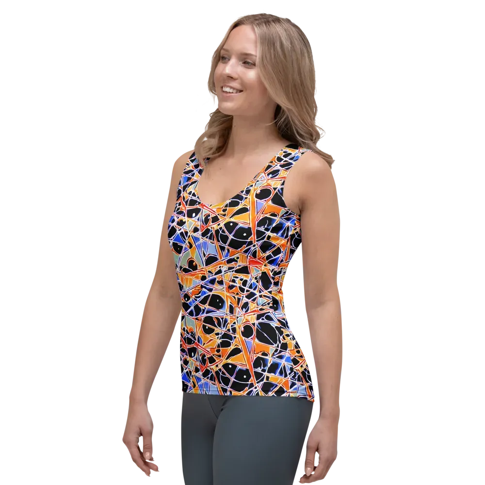 Static Eclipse on Women's Tank Top — Left Front