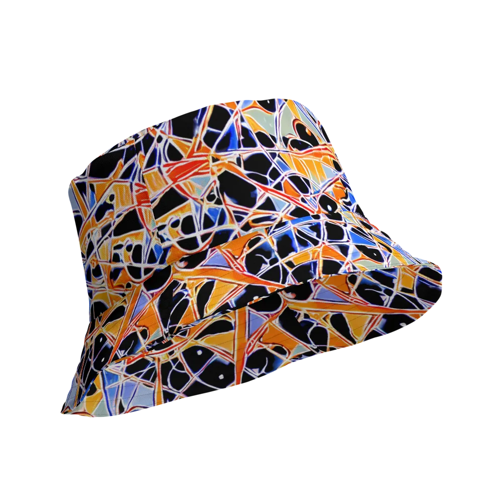 Static Eclipse on Reversible Bucket Hat — Product details Outside