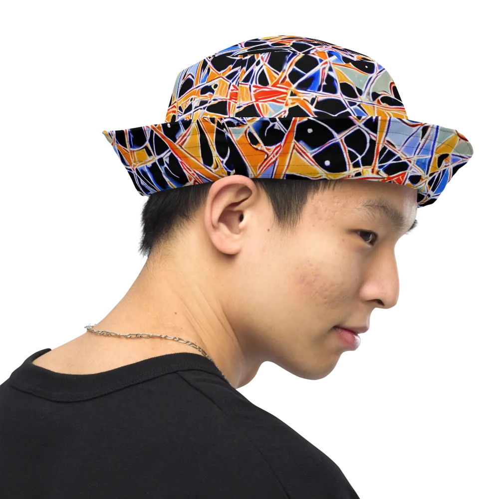 Static Eclipse on Reversible Bucket Hat — Right Outside