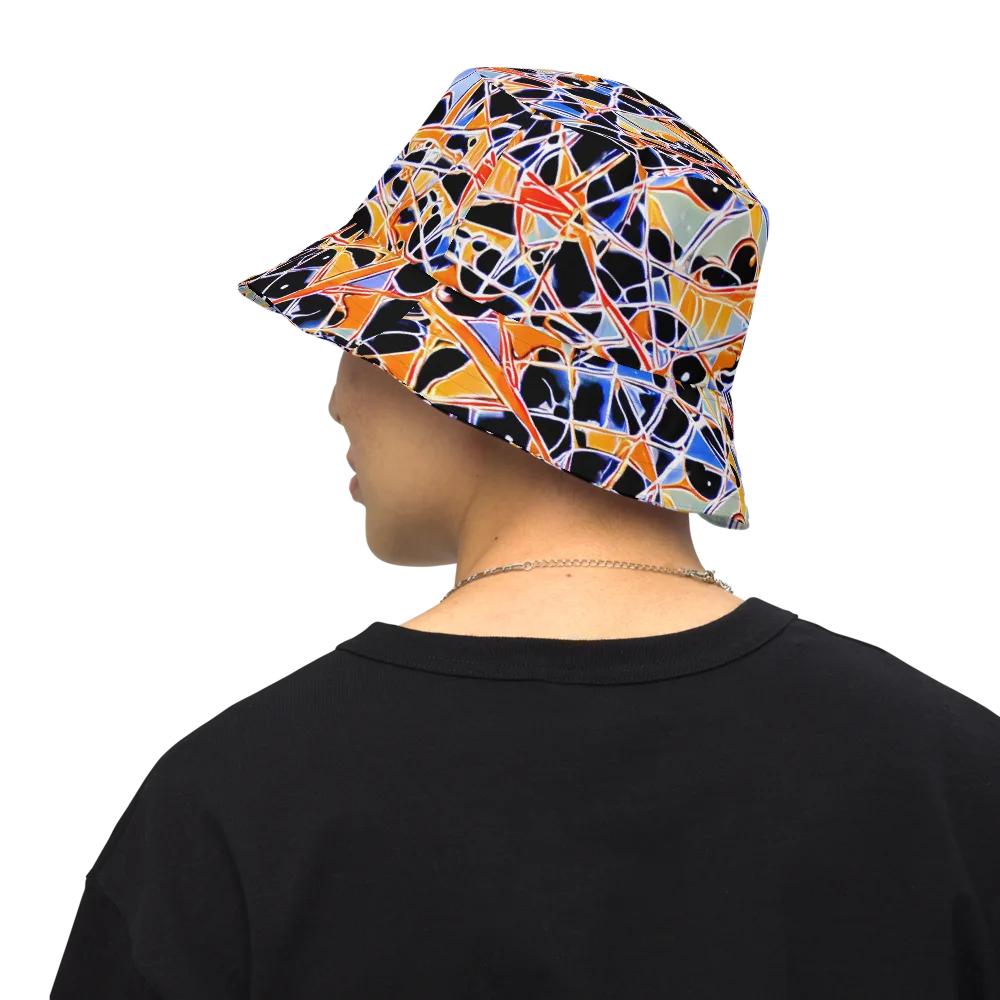 Static Eclipse on Reversible Bucket Hat — Back Inside