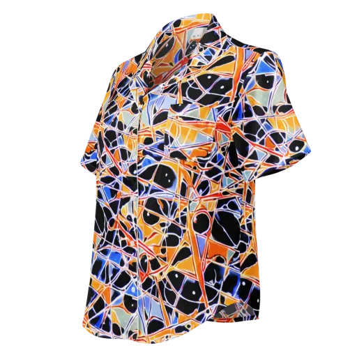 Static Eclipse on a Women's Short Sleeve Pajama Top