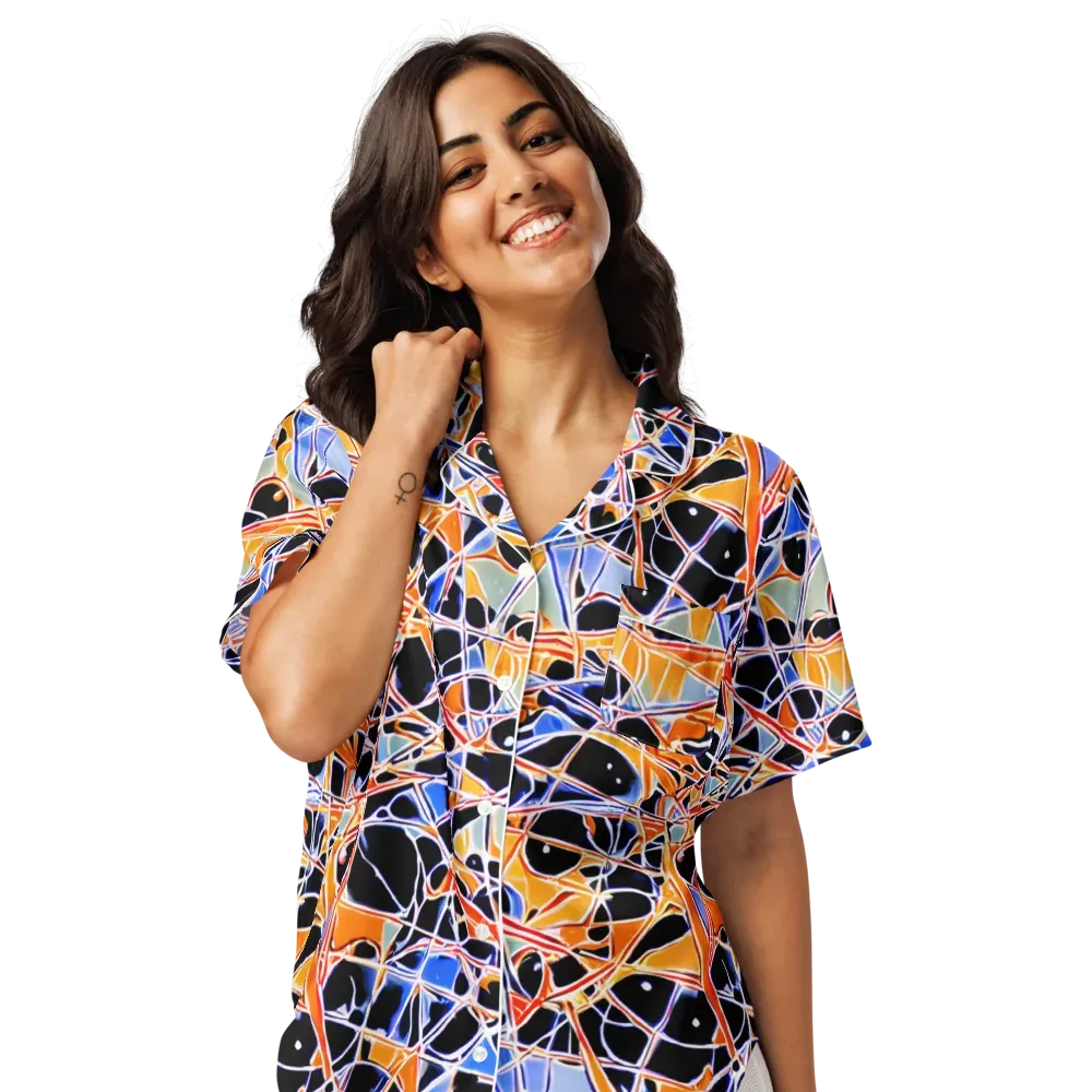 Static Eclipse on Women's Short Sleeve Pajama Top — Front