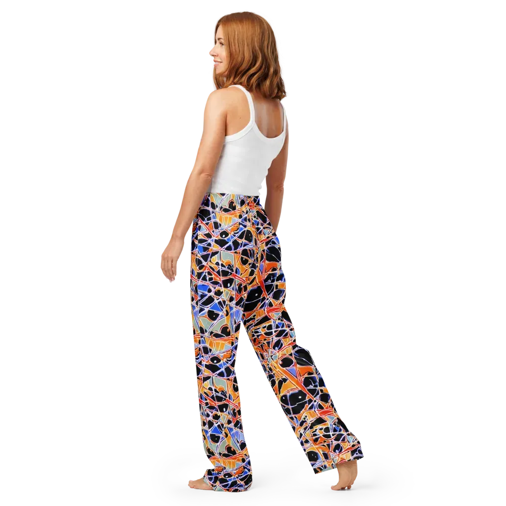 Static Eclipse on Women's Pajama Pants — Back
