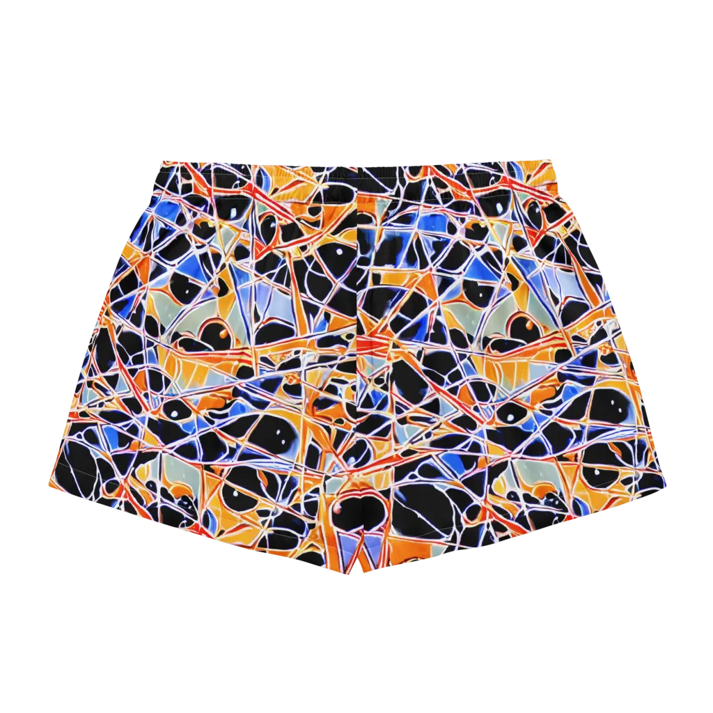 Static Eclipse on Women's Pajama Shorts — Back