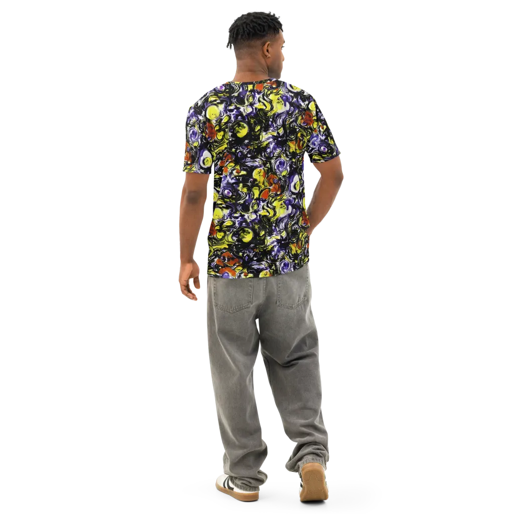 Citron Tempest on Men's Cotton Crew Neck T-Shirt — Back