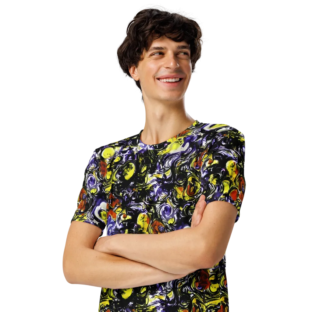 Citron Tempest on Men's Crew Neck T-Shirt — Left Front
