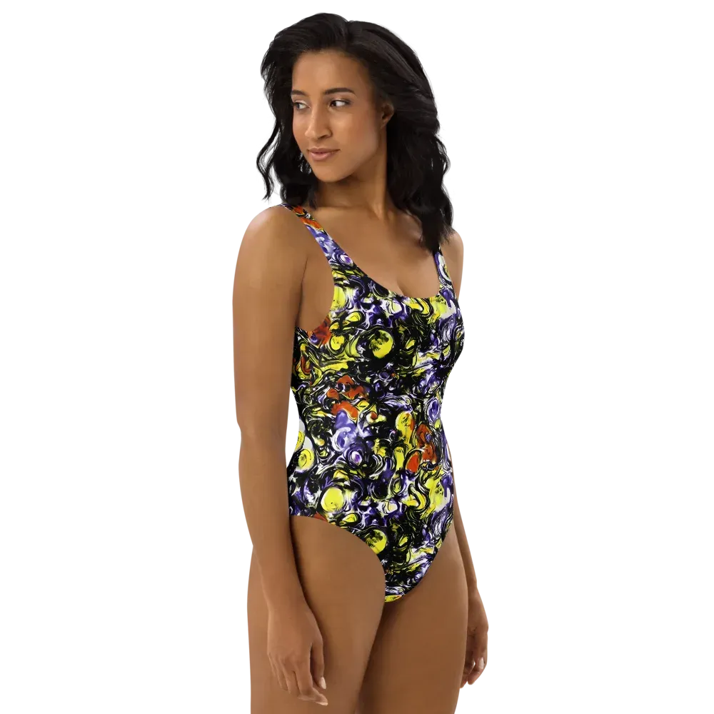 Citron Tempest on One-Piece Swimsuit — Right