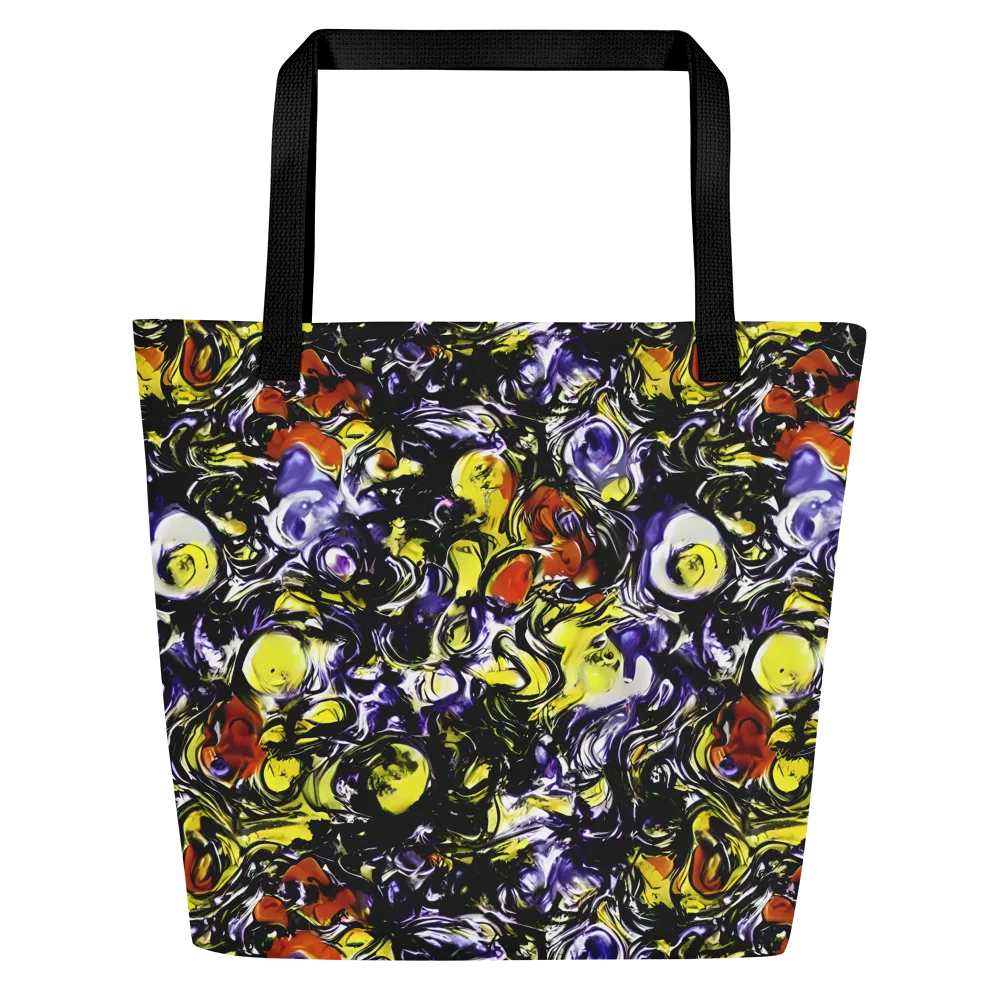 Citron Tempest on Large Tote Bag W/ Pocket — Front