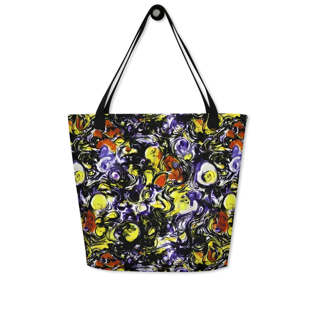 Citron Tempest on Large Tote Bag W/ Pocket — Front