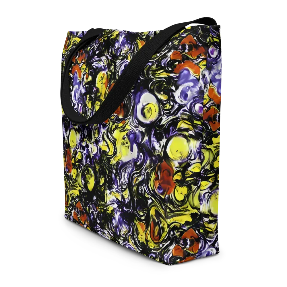 Citron Tempest on Large Tote Bag W/ Pocket — Front