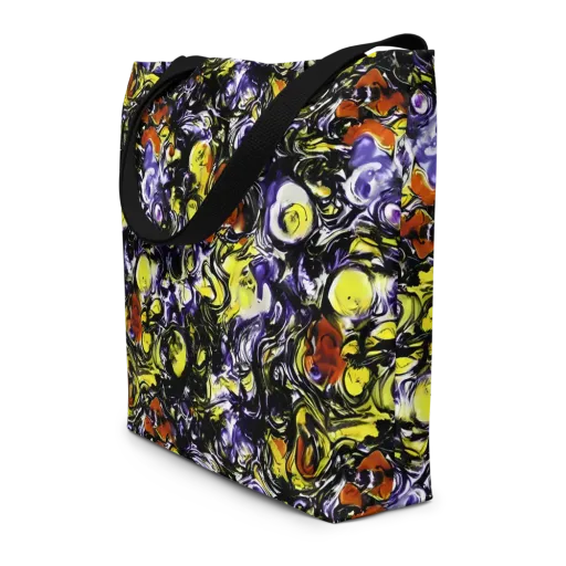 Citron Tempest on a Large Tote Bag W/ Pocket