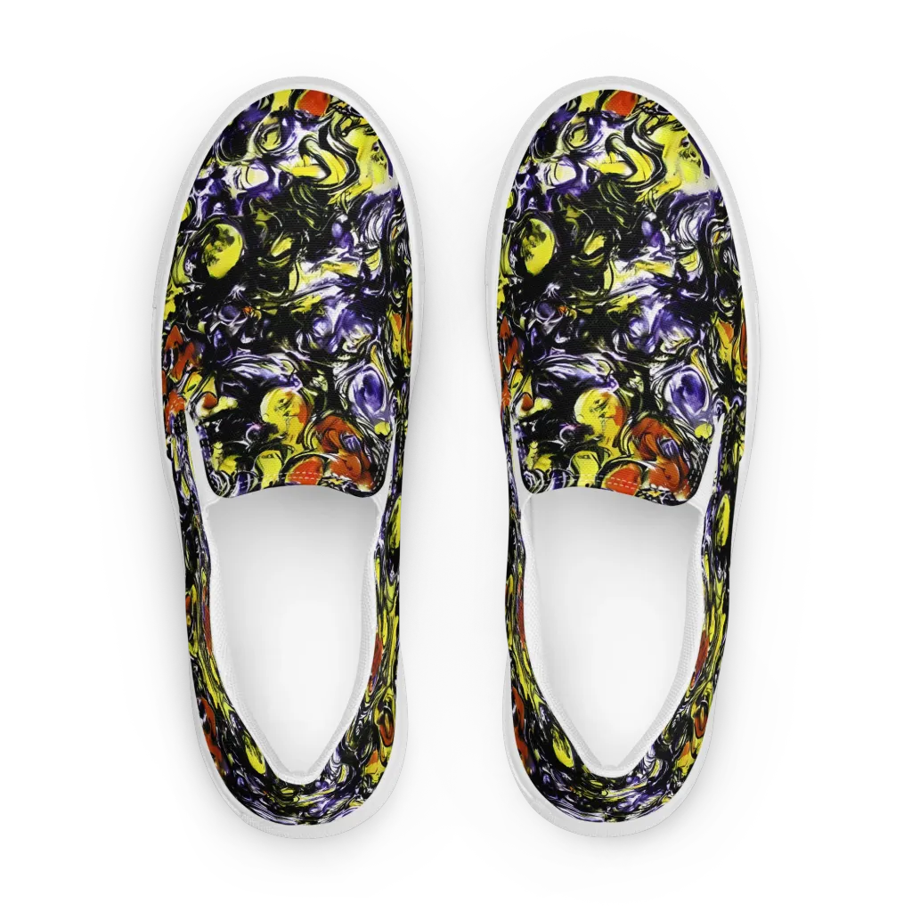 Citron Tempest on Women's Slip-On Canvas Shoes — Front