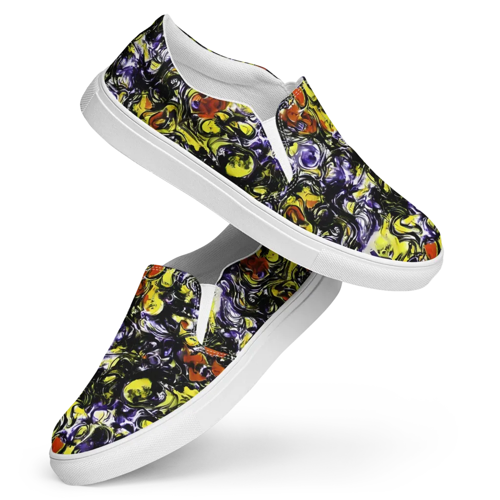 Citron Tempest on Women's Slip-On Canvas Shoes — Front