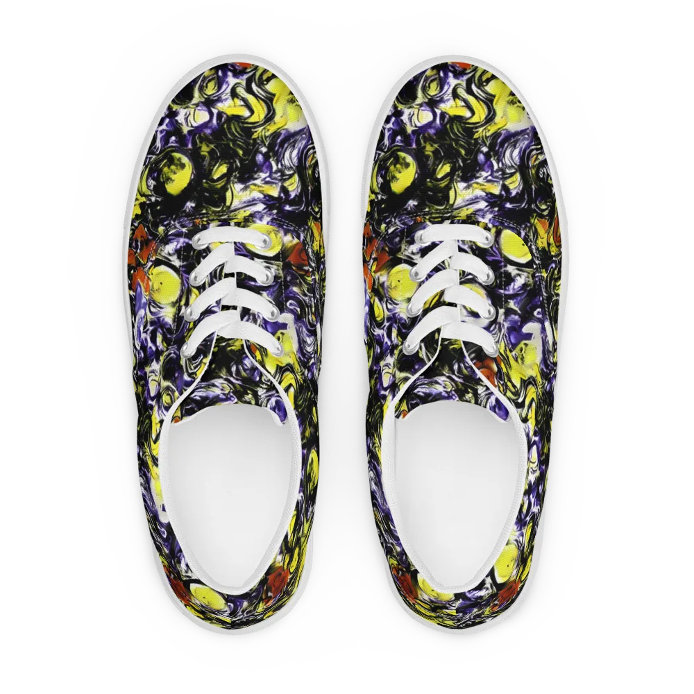 Citron Tempest on Men's Lace-Up Canvas Shoes — Front