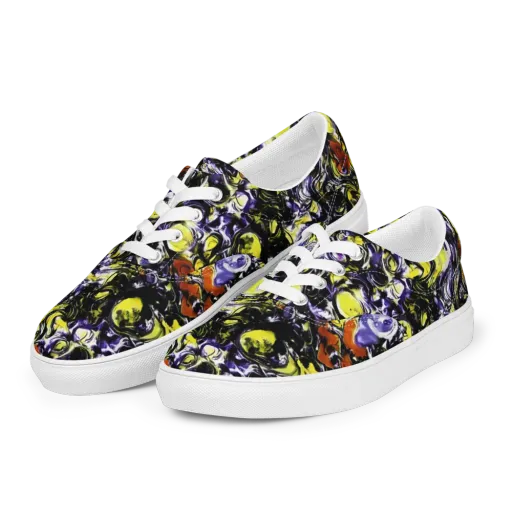 Citron Tempest on a Men's Lace-Up Canvas Shoes