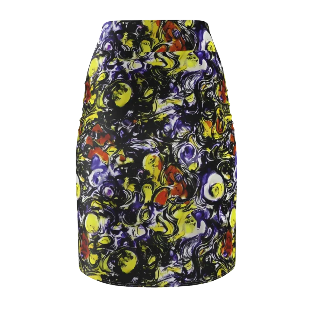 Citron Tempest on Pencil Skirt — Back