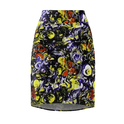 Citron Tempest on a Pencil Skirt