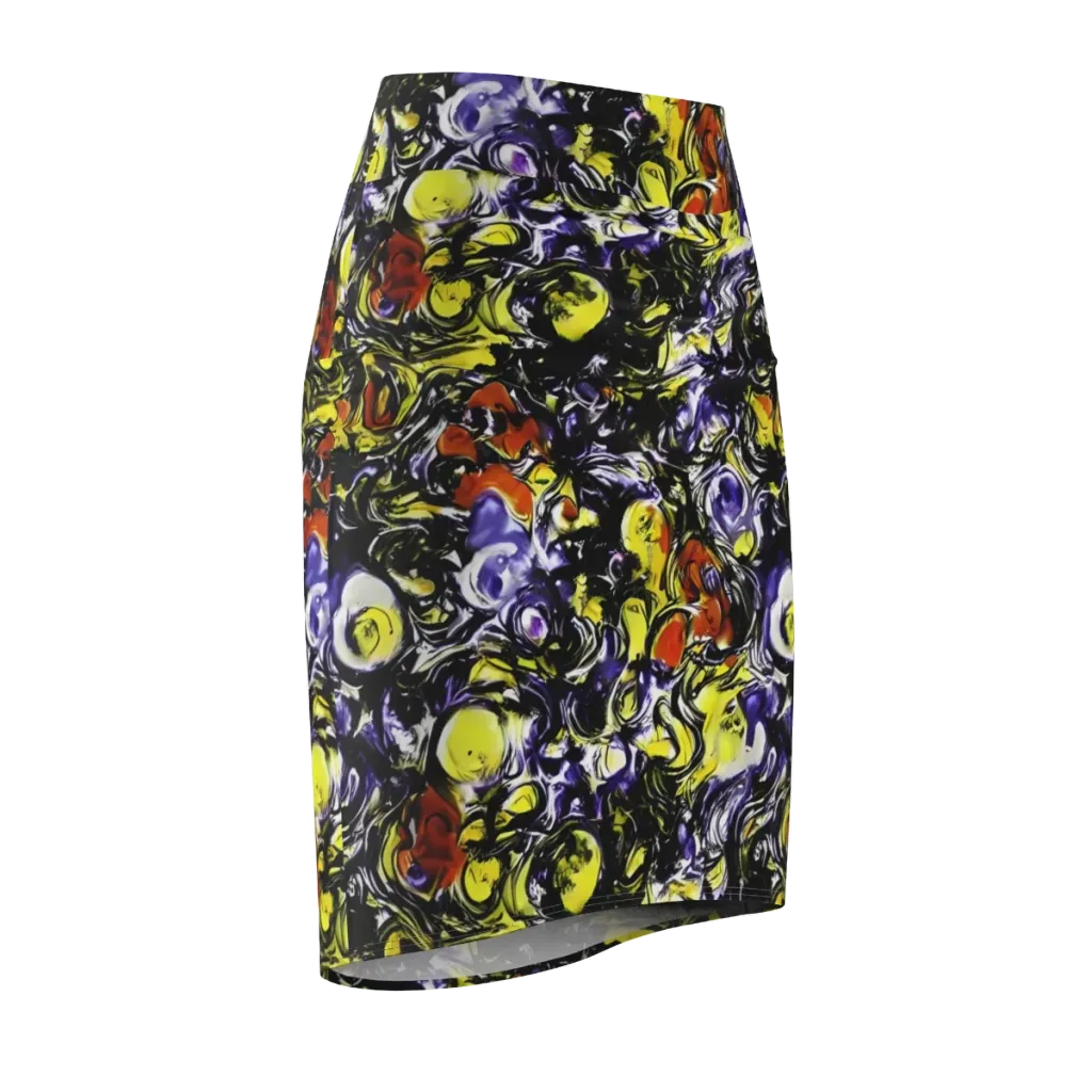 Citron Tempest on Pencil Skirt — Front Side