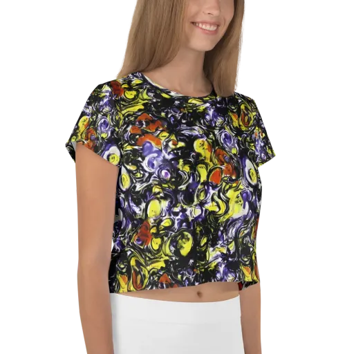 Citron Tempest on a Crop Tee