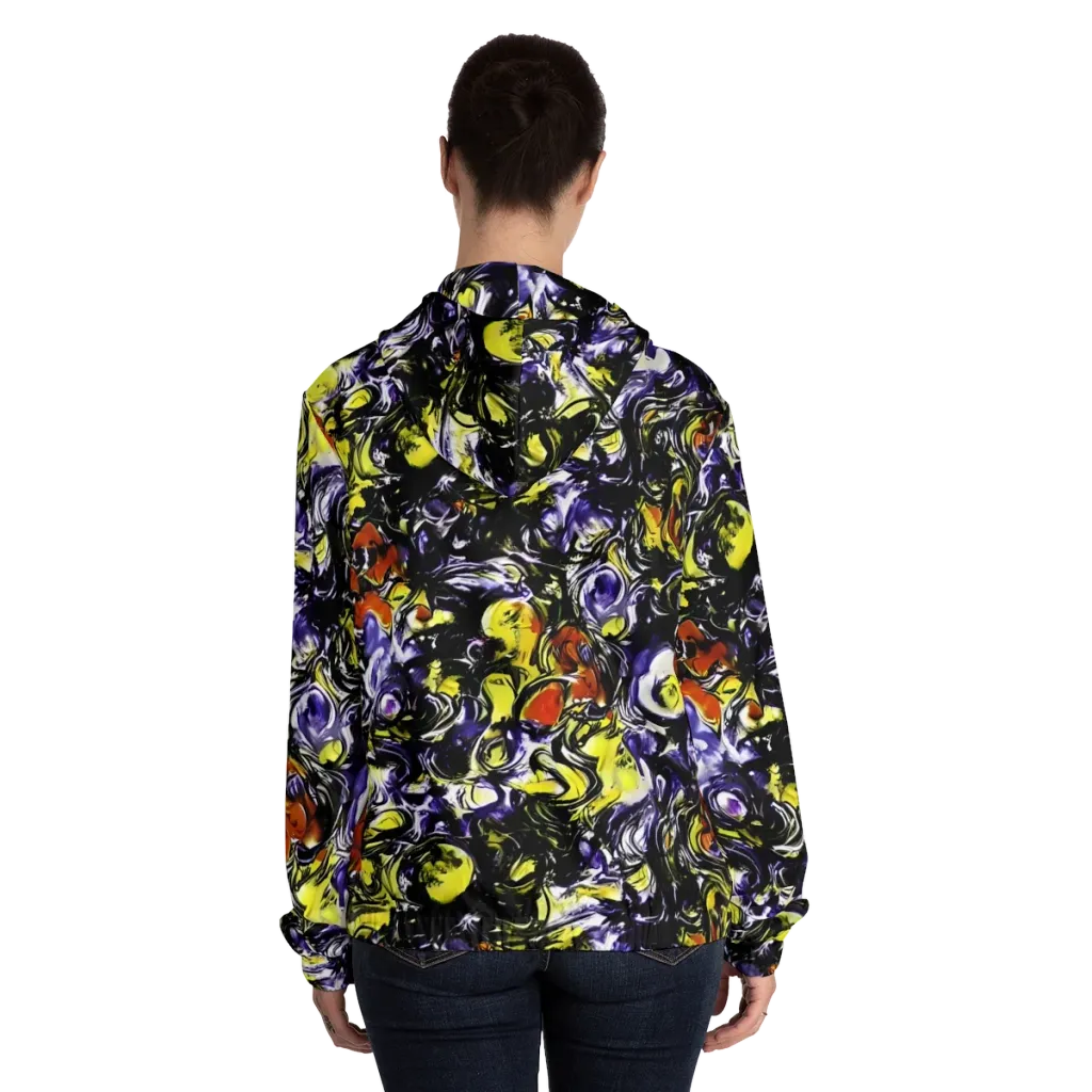 Citron Tempest on Women's Full-Zip Hoodie — Back On Person
