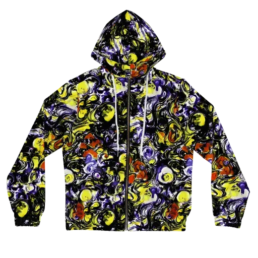 Citron Tempest on a Women's Full-Zip Hoodie
