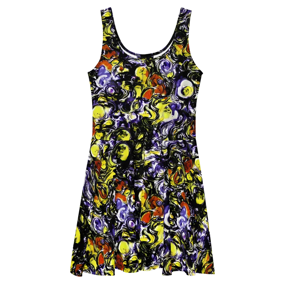 Citron Tempest on Skater Dress — Front