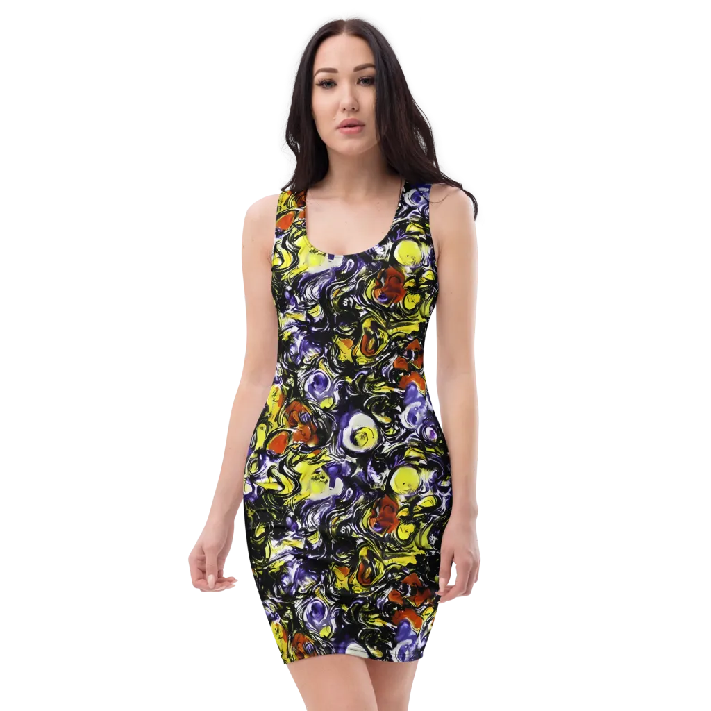 Citron Tempest on Bodycon Dress — Front