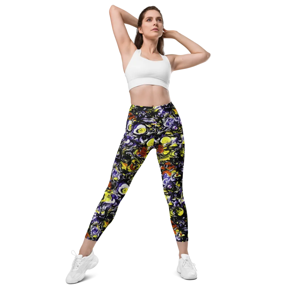 Citron Tempest on Leggings with Pockets — Front