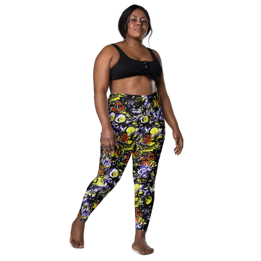 Citron Tempest on Leggings with Pockets — Front