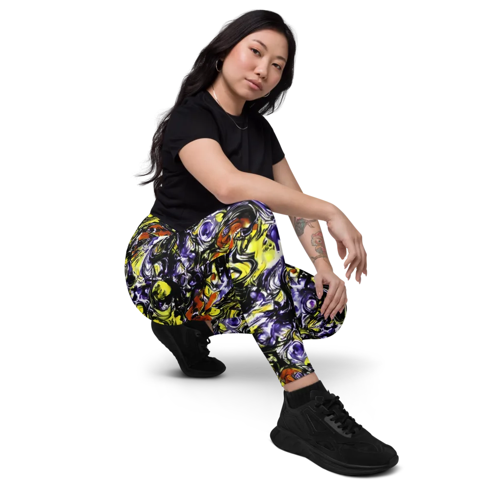 Citron Tempest on Leggings with Pockets — Right Front