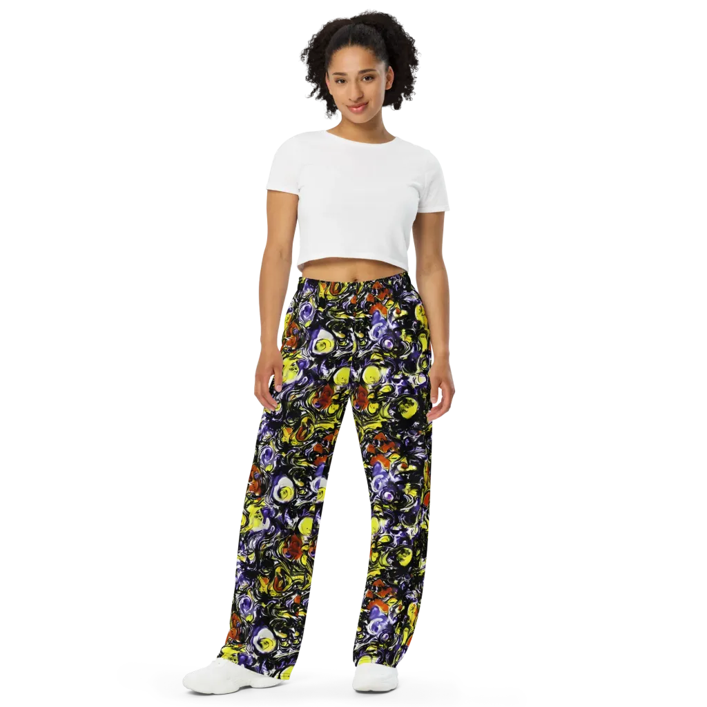 Citron Tempest on Wide-Leg Pants — Front