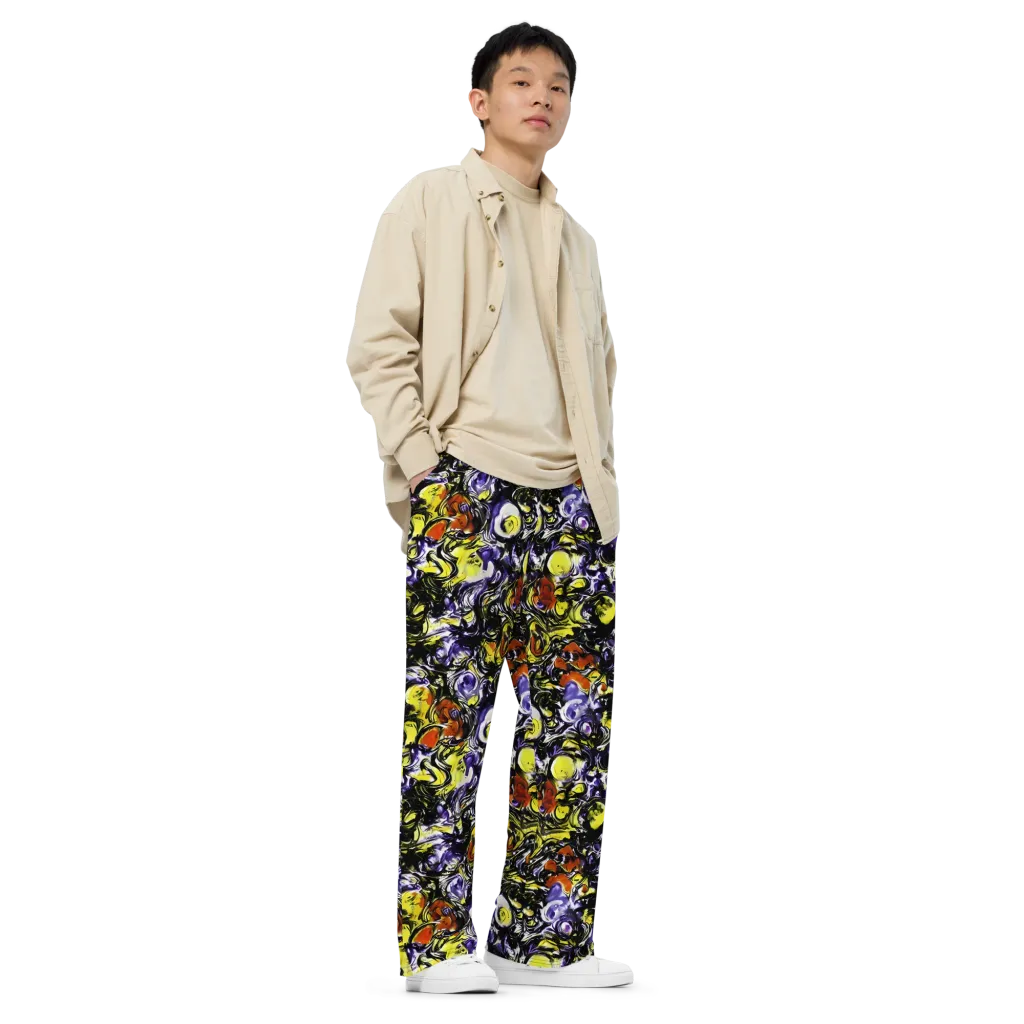 Citron Tempest on Wide-Leg Pants — Right Front