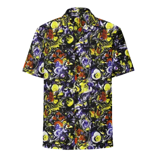 Citron Tempest on a Button Shirt