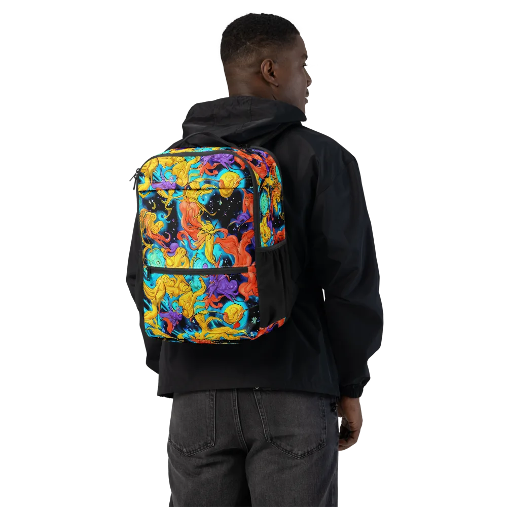 Tidal Dreams on Utility Backpack — Back