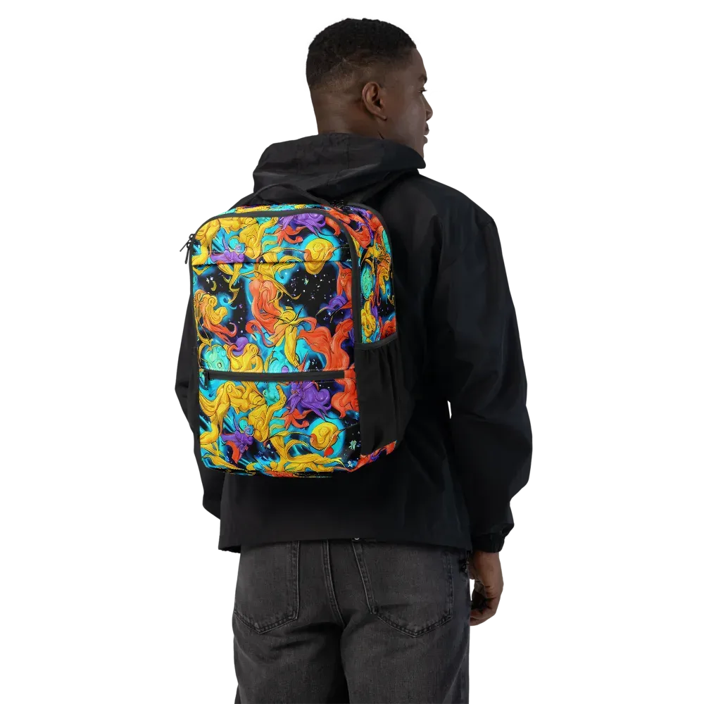 Tidal Dreams on Utility Backpack — Back