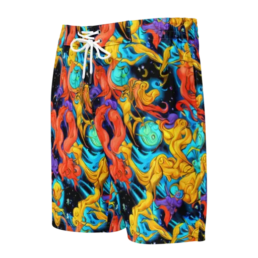 Tidal Dreams on a Men's Board Shorts