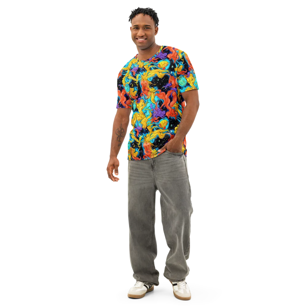 Tidal Dreams on Men's Cotton Crew Neck T-Shirt — Front