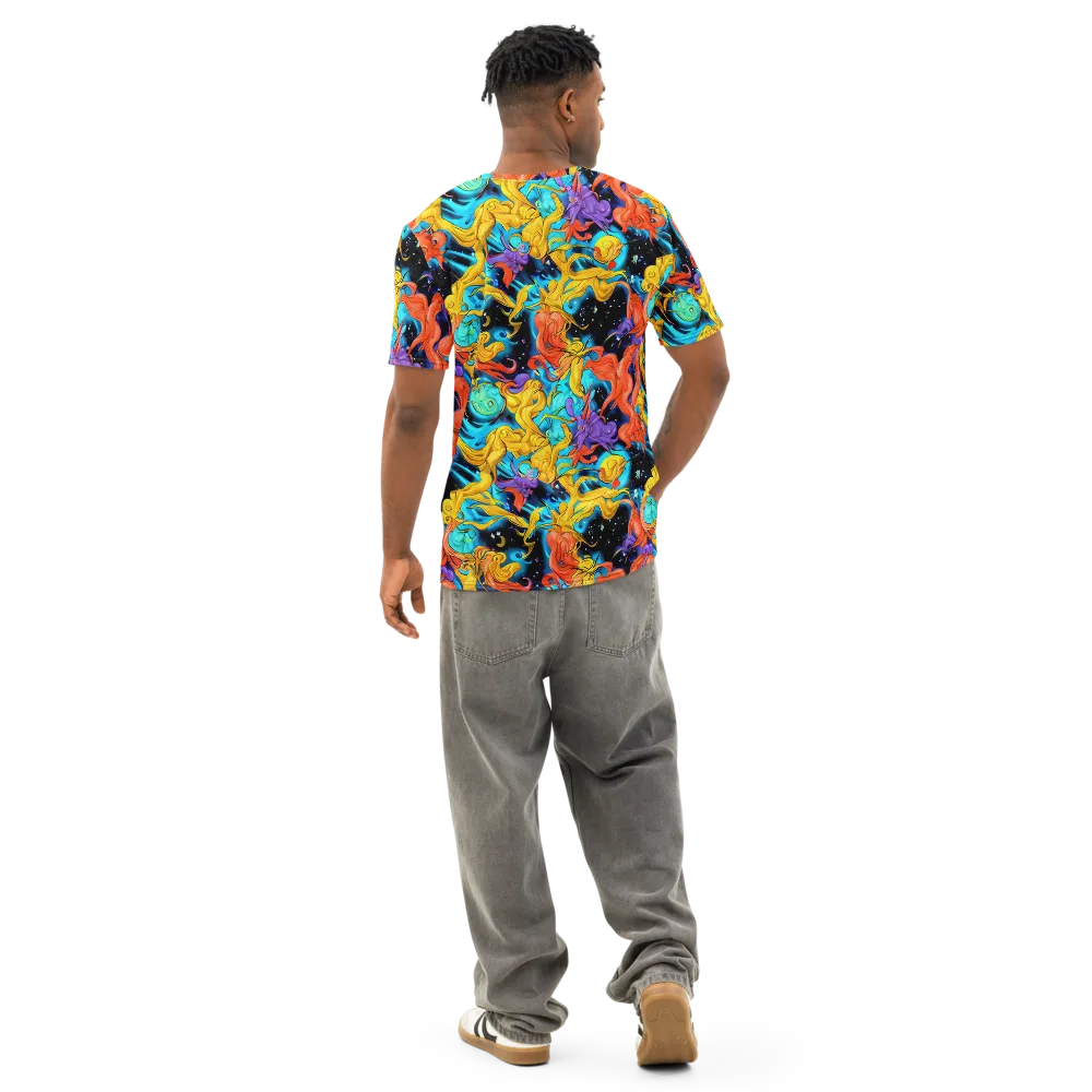 Tidal Dreams on Men's Cotton Crew Neck T-Shirt — Back