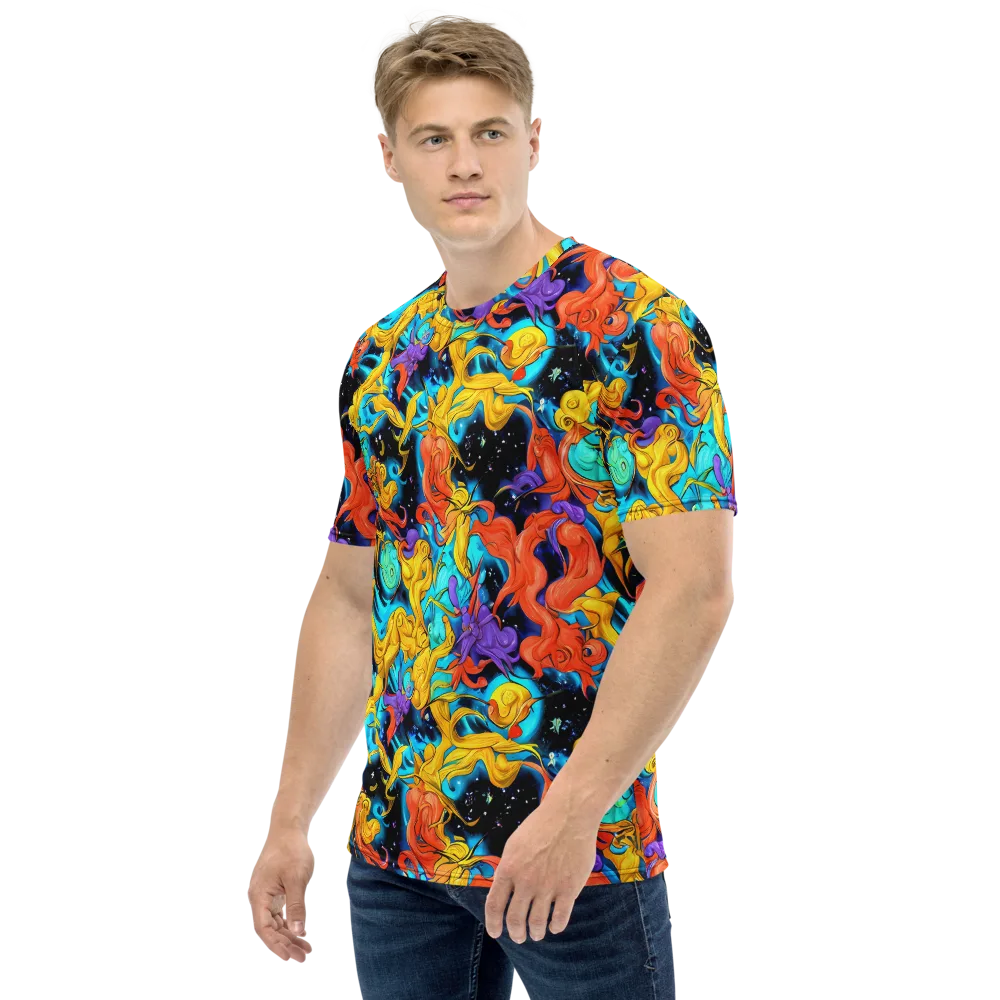Tidal Dreams on Men's Crew Neck T-Shirt — Left