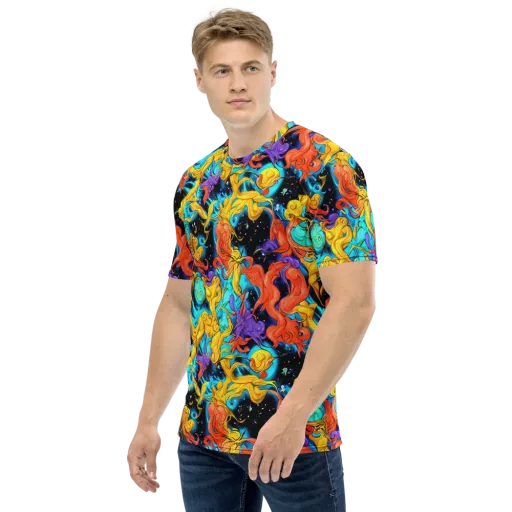 Tidal Dreams on a Men's Crew Neck T-Shirt