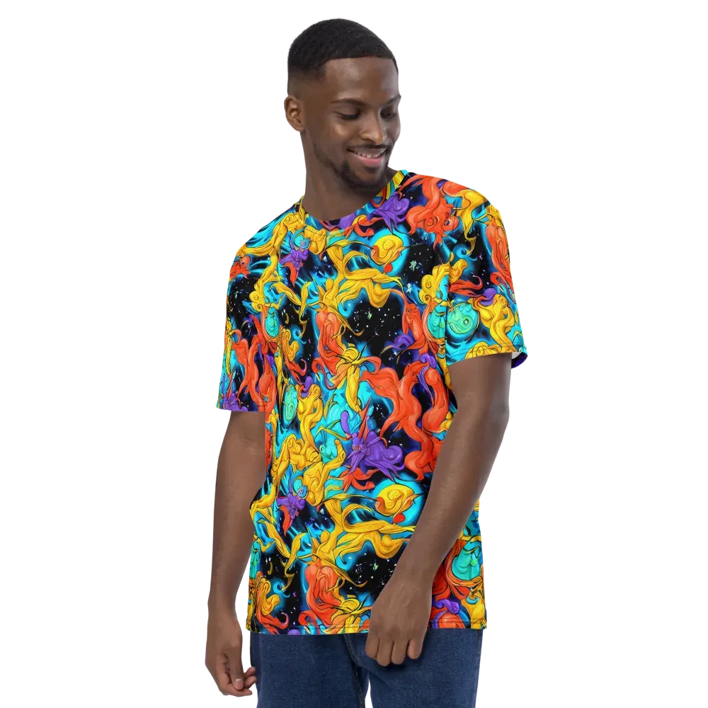 Tidal Dreams on Men's Crew Neck T-Shirt — Left