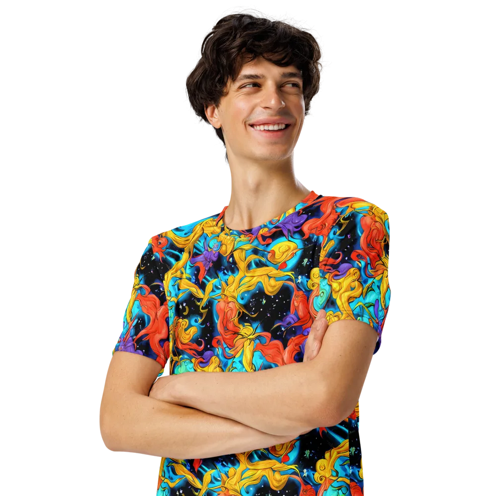 Tidal Dreams on Men's Crew Neck T-Shirt — Left Front